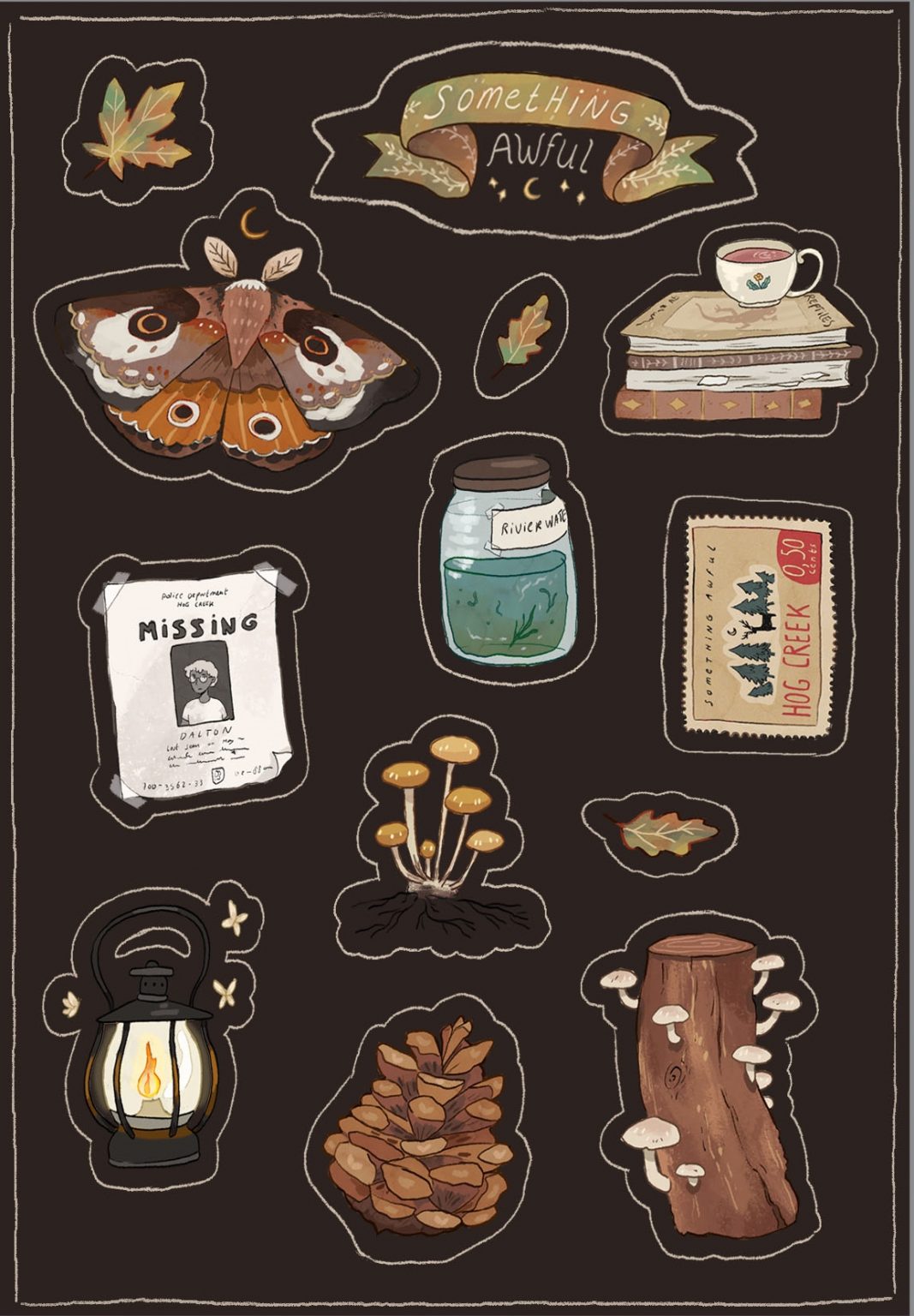 Spooky Sticker Sheet - Ever After Print