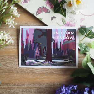 Unicorn Meadow Postcard